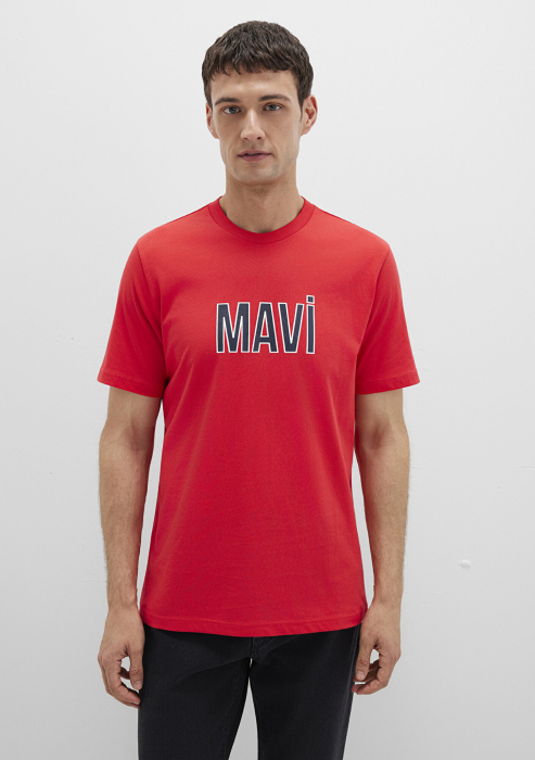 Mavi Мужская Футболка Красная Regular [3]