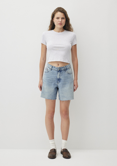 Mavi Женская Футболка Snow Grey Melange Crop [3]