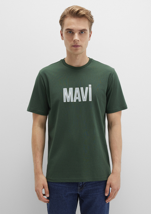 Mavi Tricou Verde Regular Barbati [3]