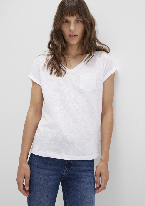 Mavi Tricou Alb Loose Femei [4]