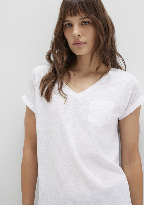Mavi Tricou Alb Loose Femei [1]