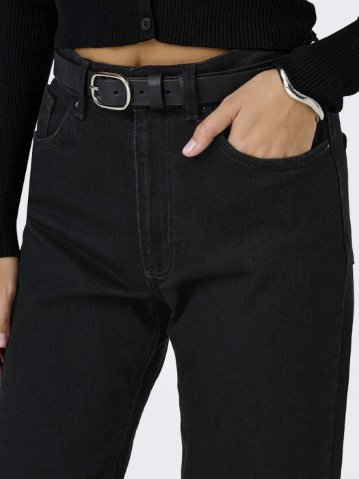 ONLY Blugi Black Denim Juicy Wide Femei [3]