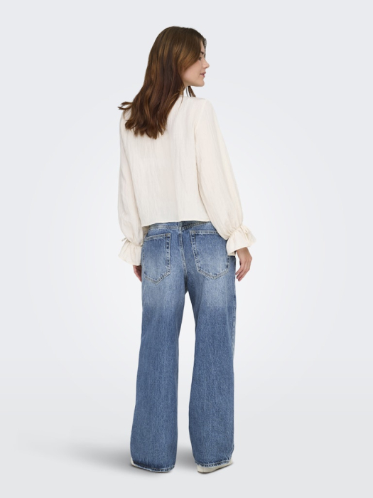 Only Blugi Albastri AMBER Baggy Femei [4]