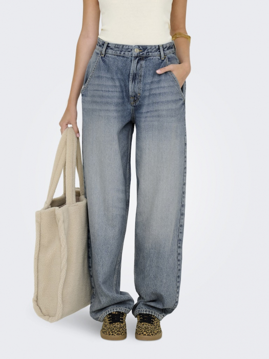 ONLY Женские Джинсы Medium Blue Denim Gia Baggy [3]