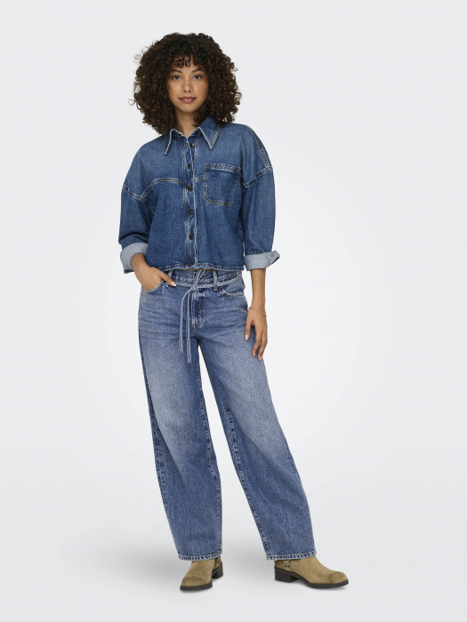Only Женские Джинсы Синие GIANNA Straight [5]