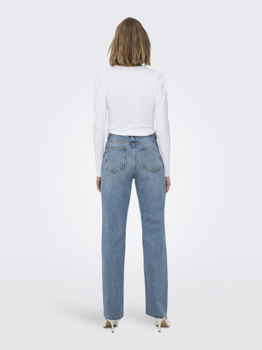 Only Blugi Albastri Deschisi Bottom Straight Femei [4]
