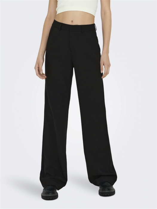Only Pantaloni Negri Wide Femei [1]