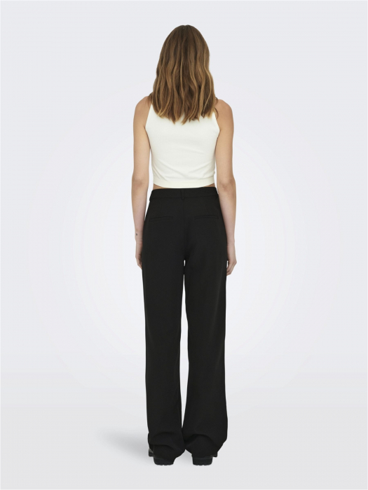 Only Pantaloni Negri Wide Femei [3]
