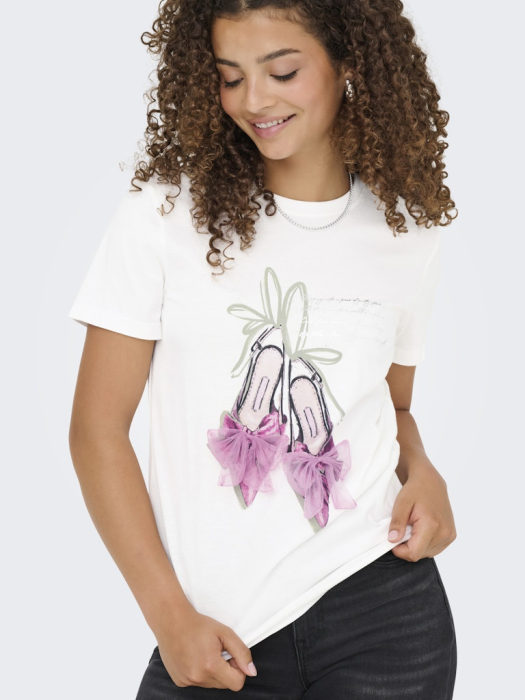 ONLY Tricou Cloud Dancer Shoes  Femei [3]