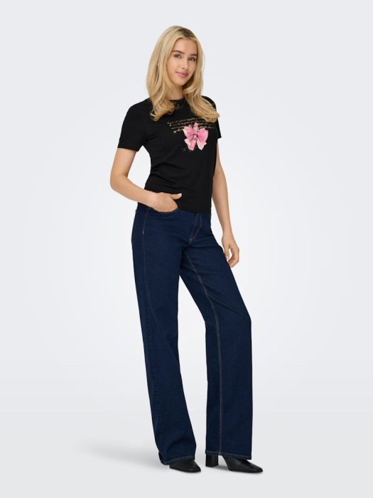 ONLY Tricou Negru  Femei [1]