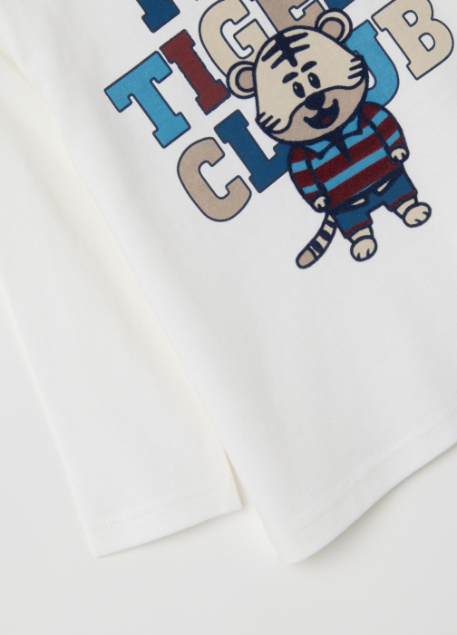 OVS Kids Bluza Alba Baieti 9-36 Luni [3]