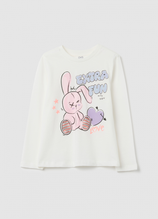 OVS Kids Bluza Blanc De Blanc Fete 3-10 Ani [1]