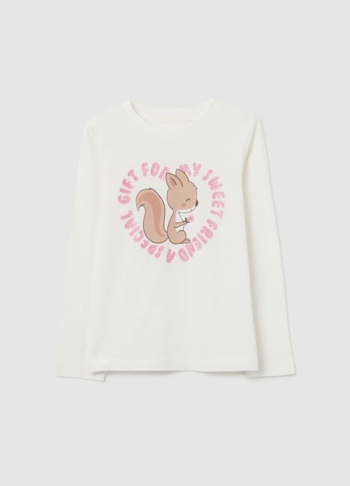 OVS Kids Bluza Blanc De Blanc Fete 3-10 Ani [1]