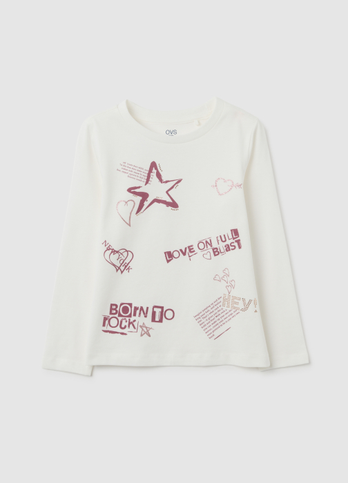 OVS Kids Bluza Blanc De Blanc Fete 3-10 Ani [1]