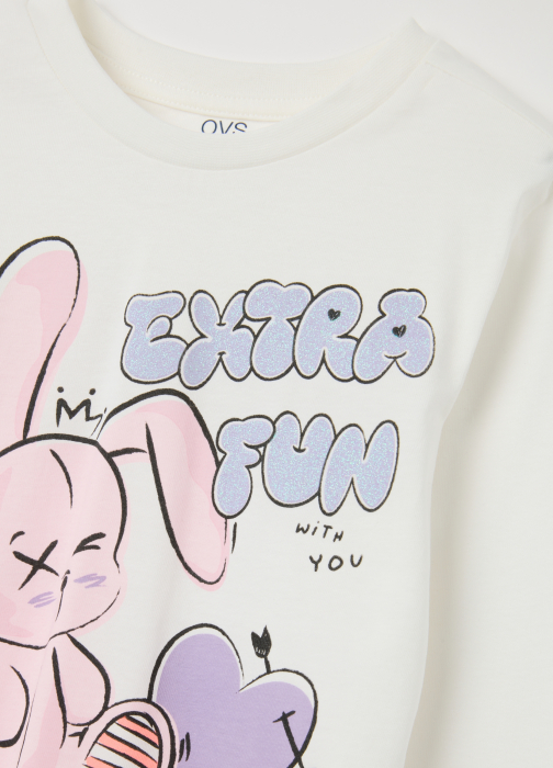 OVS Kids Bluza Blanc De Blanc Fete 3-10 Ani [3]