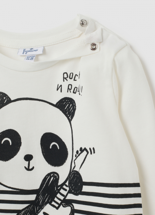 OVS Kids Bluza Bright White Baieti 9-36 Luni [4]