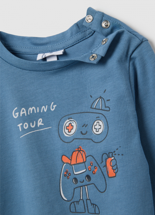 OVS Kids Bluza Copen Blue Baieti 9-36 Luni [4]