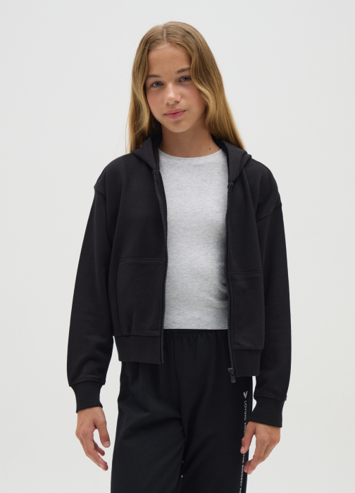 OVS Kids Bluza Cu Fermuar Black Beauty  Fete 10-15 Ani [1]