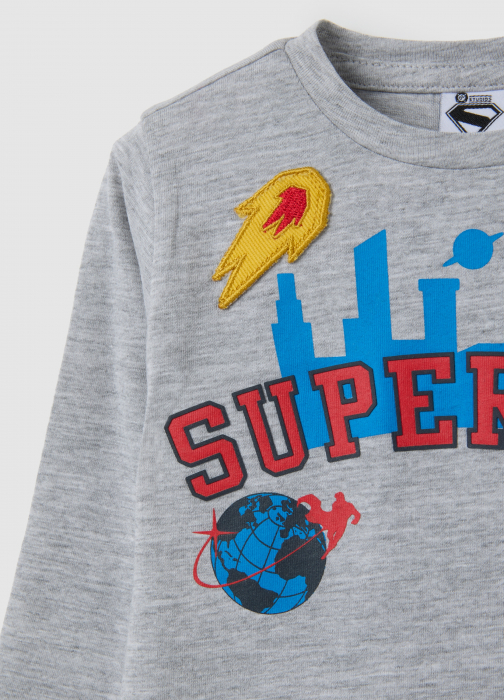 OVS Kids Bluza Gri Deschis Baieti 9-36 Luni [3]