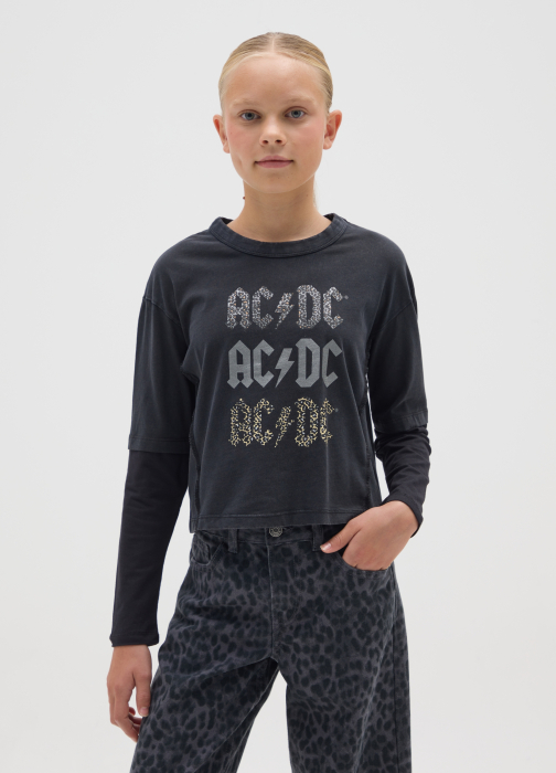 OVS Kids Bluza Gri/Neagra Fete 10-15 Ani [1]