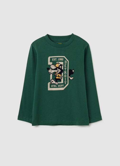 OVS Kids Bluza Hunter Green Baieti 3-10 Ani [1]