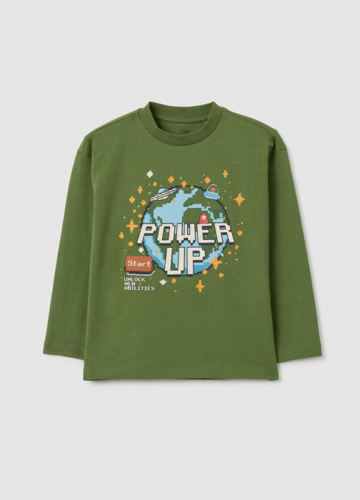 OVS Kids Bluza Vineyard Green Baieti 3-10 Ani [1]