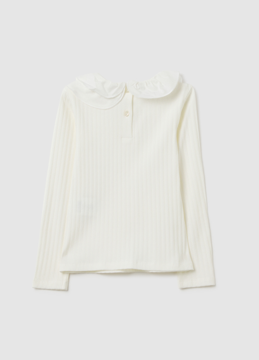 OVS Kids Bluza White Alyssum Fete 3-10 Ani [2]