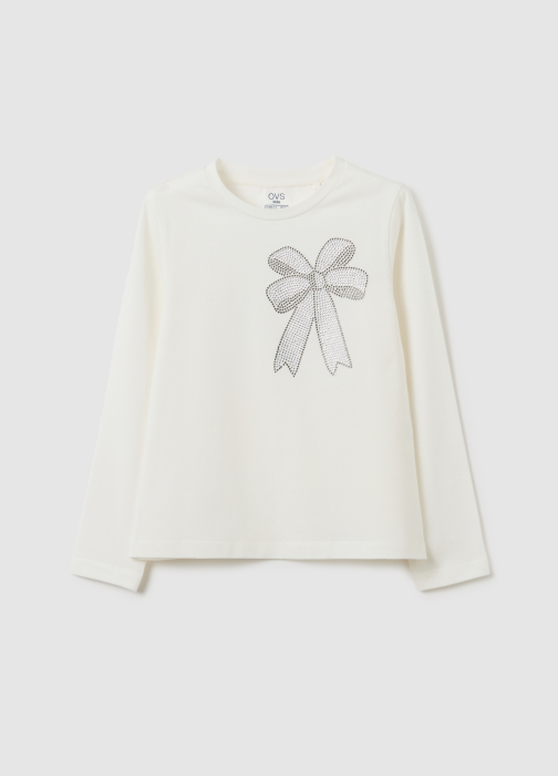 OVS Kids Bluza White Alyssum Fete 3-10 Ani [1]
