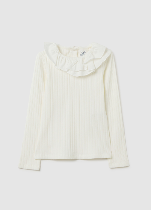 OVS Kids Bluza White Alyssum Fete 3-10 Ani [1]