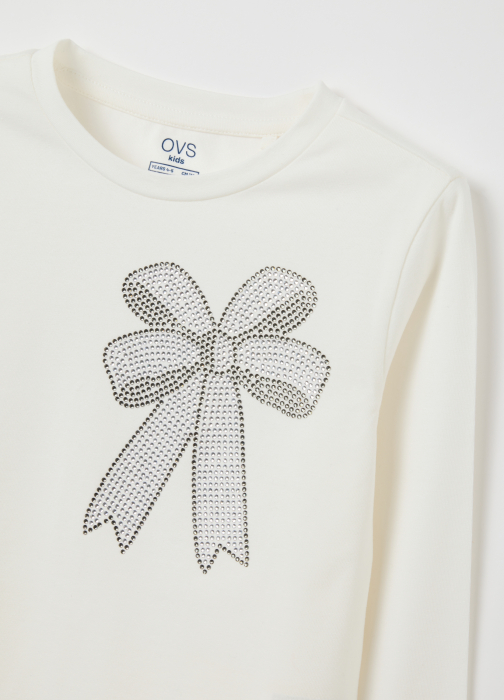 OVS Kids Bluza White Alyssum Fete 3-10 Ani [3]