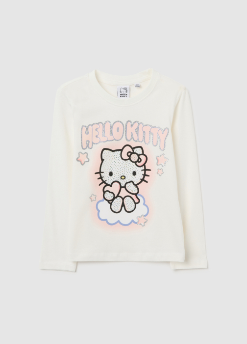 OVS Kids Bluza White Alyssum Fete 3-10 Ani [1]