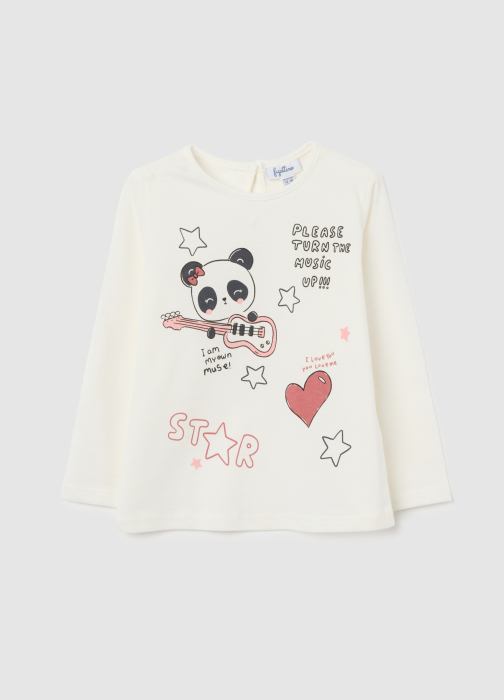OVS Kids Bluza White Alyssum Fete 9-36 Luni [1]