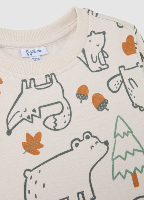 OVS Kids Bluza White Sand Baieti 9-36 Luni [3]
