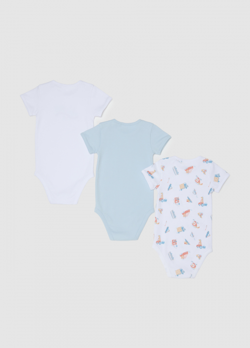 OVS Kids Body Maneca Scurta Ballad Blue Baieti 0-9 Luni [2]