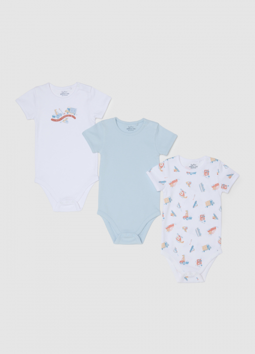 OVS Kids Body Maneca Scurta Ballad Blue Baieti 0-9 Luni [1]