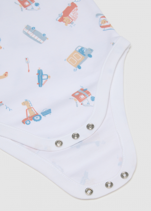 OVS Kids Body Maneca Scurta Ballad Blue Baieti 0-9 Luni [4]