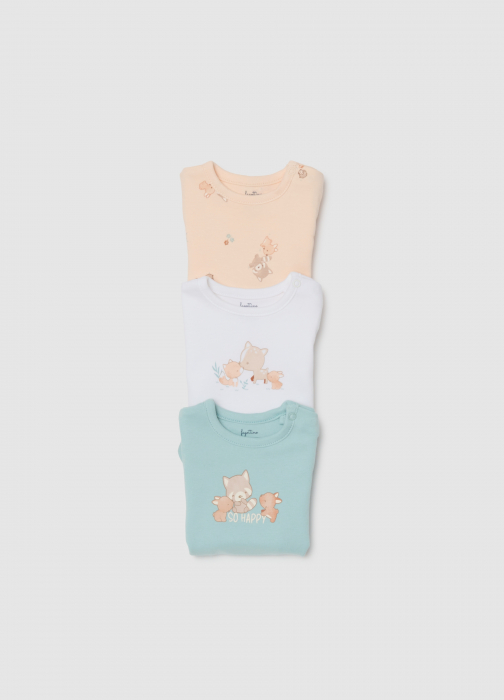 OVS Kids Body Maneca Scurta Blue Haze Baieti 0-9 Luni [4]
