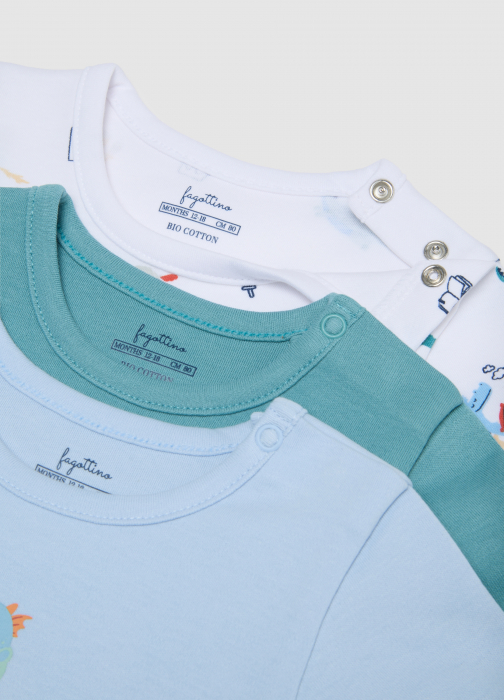 OVS Kids Боди С Коротким Рукавом Для Мальчиков Chambray Blue  0-9 Месяцев [4]