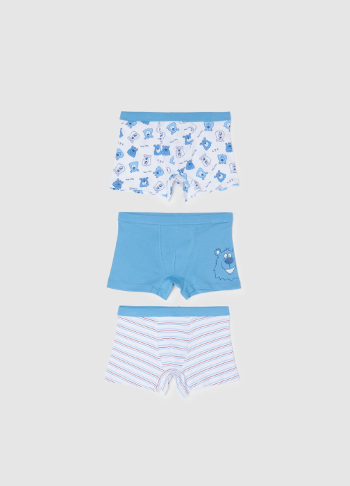 OVS Kids Boxeri Blue/White Baieti 3-10 Ani [1]