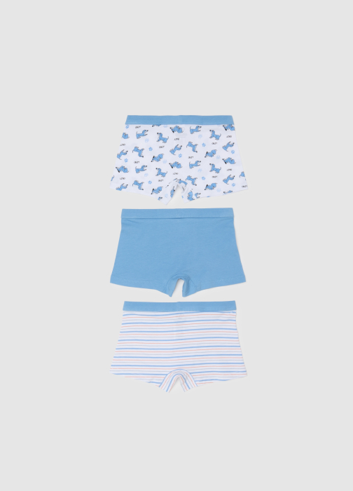 OVS Kids Boxeri White/Lt Blue Baieti 3-10 Ani [2]