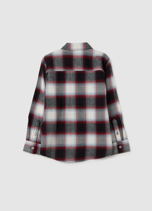 OVS Kids Camasa Maneca Lunga Black/Red Check Baieti 3-10 Ani [2]