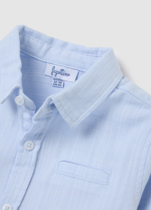 OVS Kids Camasa Maneca Lunga Light Blue Baieti 9-36 Luni [3]