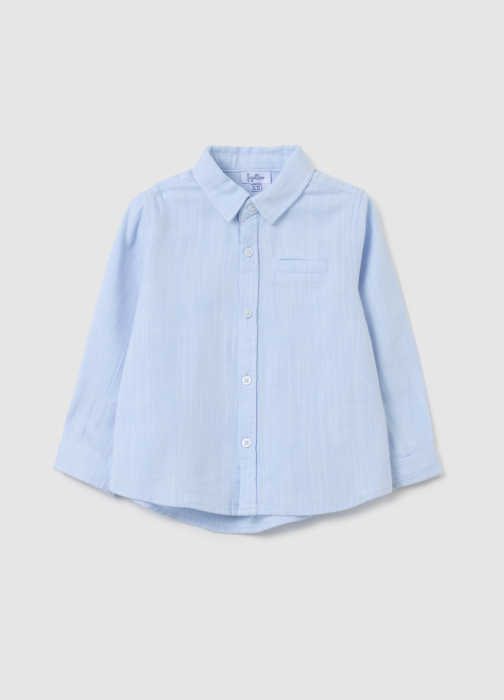 OVS Kids Camasa Maneca Lunga Light Blue Baieti 9-36 Luni [1]