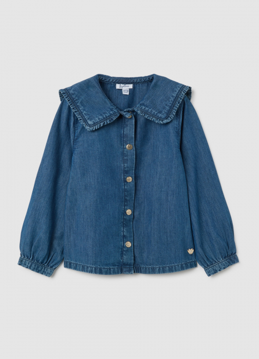 OVS Kids Camasa Maneca Lunga Light Blue Fete 9-36 Luni [1]