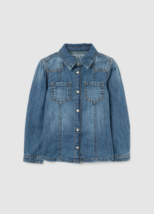 OVS Kids Рубашка С Длинным Рукавом Для Девочек Medium Blue 3-10 Лет [1]