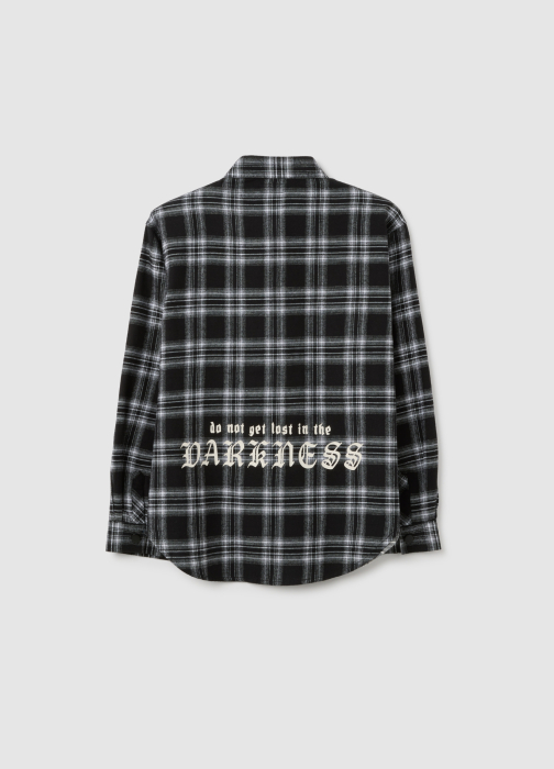 OVS Kids Camasa Maneca Scurta White/Black Check Baieti 10-15 Ani [2]