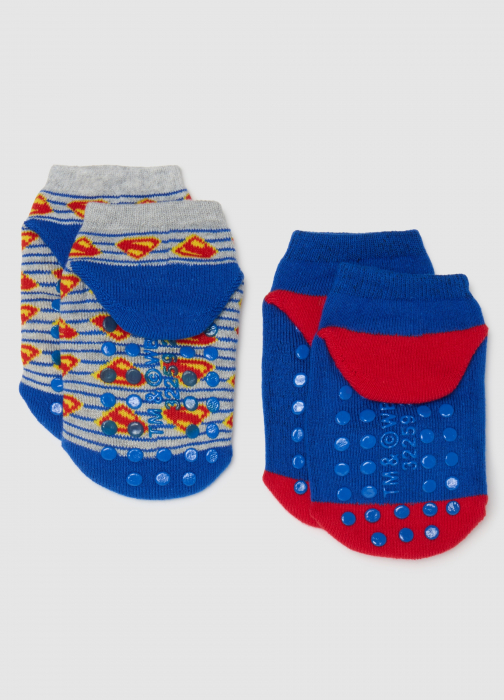 OVS Kids Ciorapi Antislip Blue/Gri Baieti 10-15 Ani [2]