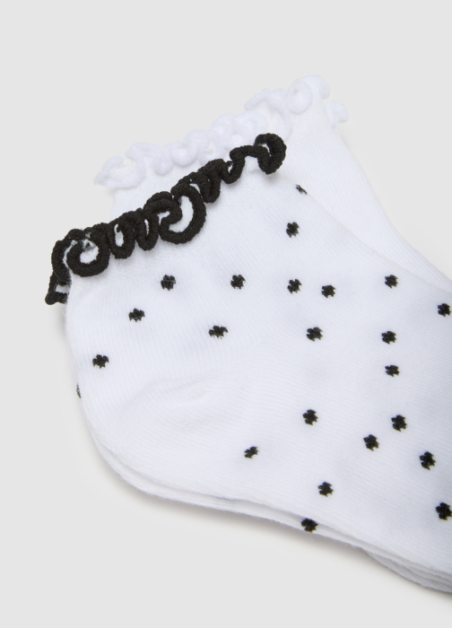 OVS Kids Ciorapi Antislip White/Black Fete 10-15 Ani [2]