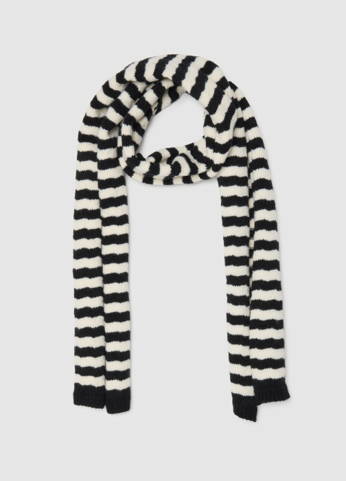 OVS Kids Fular Black-Striped Off-White Fete 3-10 Ani [1]