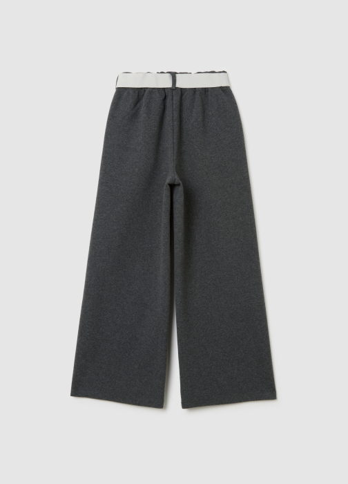 OVS Kids Pantaloni Gabardin Gri Deschis Fete 3-10 Ani [2]